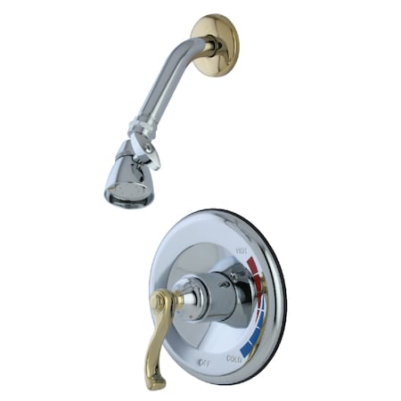 Kingston Brass Shower Faucet, Polished ChromePolished Brass KB8634FLSO